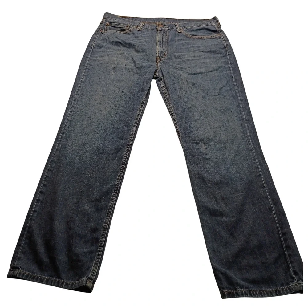 Levis 514 Straight Fit Men's Blue Denim Jeans 36x30 Medium Wash Casual Wear